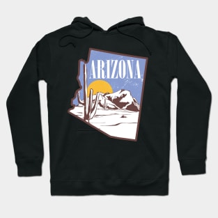 State of Arizona Desert Landscape Hoodie